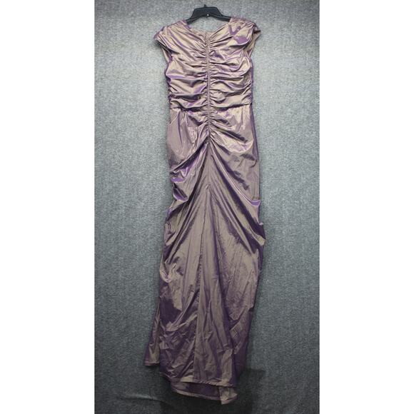 Tadashi Shoji Gown Size 14 Taffeta Iridescent New - Picture 3 of 7